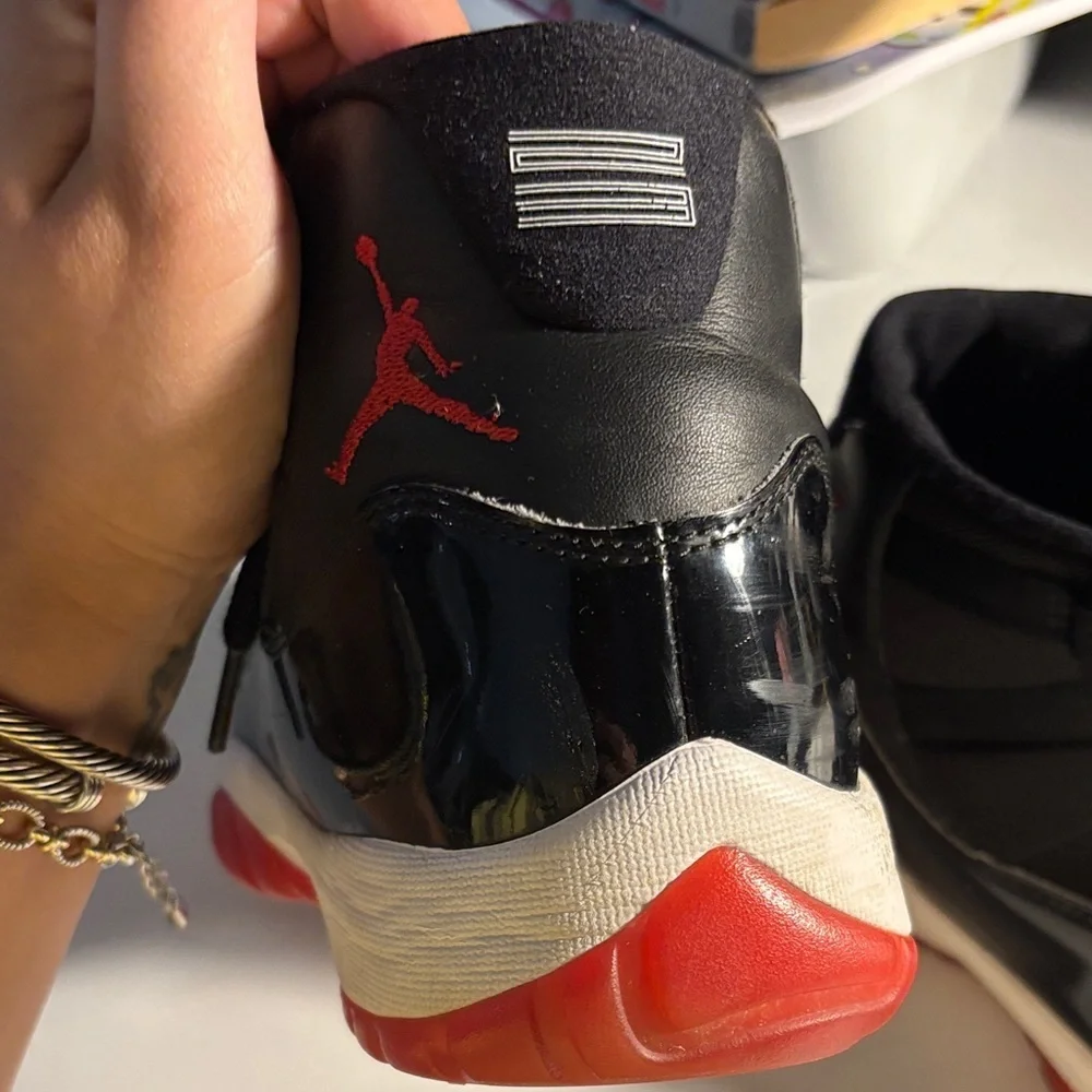 Jordan Black and Red Sneakers